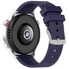 22mm Fluororubber Watch Band Wristband(Midnight Blue) - 2