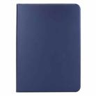 For iPad Pro 13 2024 Stretch Voltage Plain Leather Smart Tablet Case(Dark Blue) - 2