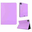 For iPad Pro 13 2024 Stretch Voltage Plain Leather Smart Tablet Case(Purple) - 1