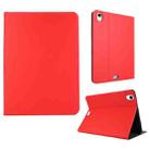 For iPad Air 13 2024 Stretch Voltage Plain Leather Smart Tablet Case(Red) - 1