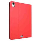 For iPad Air 13 2024 Stretch Voltage Plain Leather Smart Tablet Case(Red) - 3