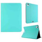 For iPad Air 13 2024 Stretch Voltage Plain Leather Smart Tablet Case(Green) - 1