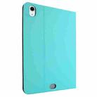 For iPad Air 13 2024 Stretch Voltage Plain Leather Smart Tablet Case(Green) - 3