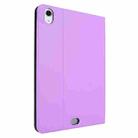 For iPad Air 13 2024 Stretch Voltage Plain Leather Smart Tablet Case(Purple) - 3