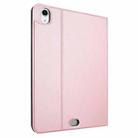 For iPad Air 11 2024 Stretch Voltage Plain Leather Smart Tablet Case(Rose Gold) - 3