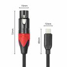 TY03RE Type-C Male to XLR Female Audio Cable for Dynamic Microphone, Length:1m(Black) - 2