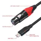 TY03RE Type-C Male to XLR Female Audio Cable for Dynamic Microphone, Length:1m(Black) - 3