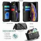 For iPhone XS / X CaseMe C36 Card Slots Zipper Wallet RFID Anti-theft Leather Phone Case(Black) - 3