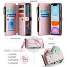 For iPhone 11 CaseMe C36 Card Slots Zipper Wallet RFID Anti-theft Leather Phone Case(Pink) - 3