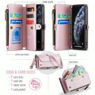 For iPhone 11 Pro Max CaseMe C36 Card Slots Zipper Wallet RFID Anti-theft Leather Phone Case(Pink) - 3