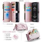 For iPhone 12 Pro Max CaseMe C36 Card Slots Zipper Wallet RFID Anti-theft Leather Phone Case(Pink) - 3