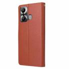 For Infinix Hot 20 Play Multifunctional Horizontal Flip Leather Phone Case with Three Card Slot(Brown) - 3