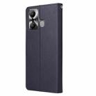 For Infinix Hot 20 Play Multifunctional Horizontal Flip Leather Phone Case with Three Card Slot(Navy Blue) - 3