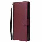 For Infinix Hot 50 5G Multifunctional Horizontal Flip Leather Phone Case with Three Card Slot(Wine Red) - 2