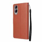 For vivo Y17s 4G Multifunctional Horizontal Flip Leather Phone Case with Three Card Slot(Brown) - 3