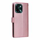 For vivo Y28 4G Multifunctional Horizontal Flip Leather Phone Case with Three Card Slot(Rose Gold) - 3