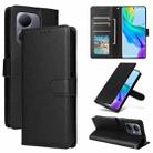 For vivo Y36 4G Global / Y78 Multifunctional Horizontal Flip Leather Phone Case with Three Card Slot(Black) - 1