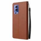 For vivo Y72 5G 3-Card Slots Multifunctional Leather Phone Case(Brown) - 3