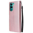 For vivo Y300 5G Global / V40 Lite 3-Card Slots Multifunctional Leather Phone Case(Rose Gold) - 3