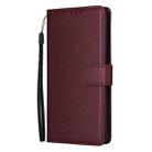 For OPPO Reno9 /9 Pro 5G 3-Card Slots Multifunctional Leather Phone Case(Wine Red) - 2