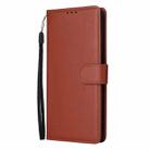 For OPPO Reno12 5G Global Multifunctional Horizontal Flip Leather Phone Case with Three Card Slot(Brown) - 2