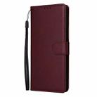 For OPPO Reno12 5G Global 3-Card Slots Multifunctional Leather Phone Case(Wine Red) - 2