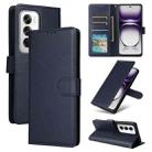 For OPPO Reno12 Pro 5G Global 3-Card Slots Multifunctional Leather Phone Case(Navy Blue) - 1