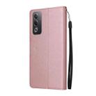 For OPPO A3 Pro 5G Global 3-Card Slots Multifunctional Leather Phone Case(Rose Gold) - 3