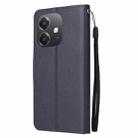 For OPPO A3 4G / 5G Global 3-Card Slots Multifunctional Leather Phone Case(Navy Blue) - 3