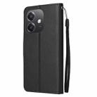 For OPPO A3 4G / 5G Global 3-Card Slots Multifunctional Leather Phone Case(Black) - 3