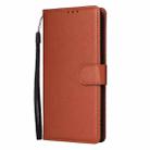 For OPPO Reno12 F 4G / 5G 3-Card Slots Multifunctional Leather Phone Case(Brown) - 2