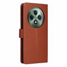 For OPPO Reno12 F 4G / 5G 3-Card Slots Multifunctional Leather Phone Case(Brown) - 3
