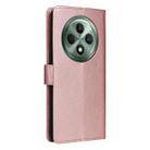 For OPPO Reno12 F 4G / 5G 3-Card Slots Multifunctional Leather Phone Case(Rose Gold) - 3