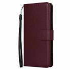 For OPPO Reno13 F 4G / 5G 3-Card Slots Multifunctional Leather Phone Case(Wine Red) - 2