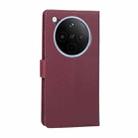 For OPPO Find X8 3-Card Slots Multifunctional Leather Phone Case(Wine Red) - 3