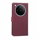 For OPPO Find X8 Pro 3-Card Slots Multifunctional Leather Phone Case(Wine Red) - 3