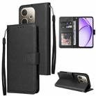For OPPO A5 Pro 4G / 5G Global 3-Card Slots Multifunctional Leather Phone Case(Black) - 1