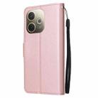 For OPPO A5 Pro 4G / 5G Global 3-Card Slots Multifunctional Leather Phone Case(Rose Gold) - 3