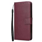For OPPO Reno14 5G Global 3-Card Slots Multifunctional Leather Phone Case(Wine Red) - 2