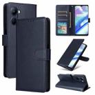 For Realme C33 Multifunctional Horizontal Flip Leather Phone Case with Three Card Slot(Navy Blue) - 1