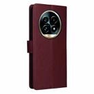 For Realme 13 Pro 5G 3-Card Slots Multifunctional Leather Phone Case(Wine Red) - 3