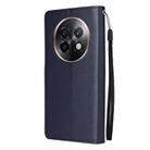 For Realme 13+ 5G 3-Card Slots Multifunctional Leather Phone Case(Navy Blue) - 3