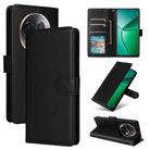 For Realme 13+ 5G 3-Card Slots Multifunctional Leather Phone Case(Black) - 1