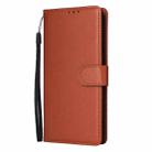 For Realme 14 Pro+ 5G Global 3-Card Slots Multifunctional Leather Phone Case(Brown) - 2