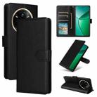 For Realme 14 Pro+ 5G Global 3-Card Slots Multifunctional Leather Phone Case(Black) - 1