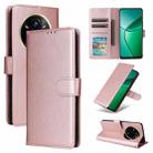 For Realme 14 Pro+ 5G Global 3-Card Slots Multifunctional Leather Phone Case(Rose Gold) - 1