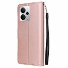 For Realme 14 5G 3-Card Slots Multifunctional Leather Phone Case(Rose Gold) - 3