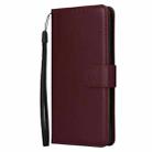 For Realme 14 5G 3-Card Slots Multifunctional Leather Phone Case(Wine Red) - 2