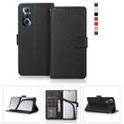 For Realme C65 4G 3-Card Slots Multifunctional Leather Phone Case(Black) - 1