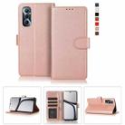 For Realme C65 4G 3-Card Slots Multifunctional Leather Phone Case(Rose Gold) - 1
